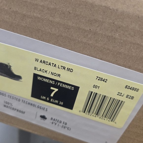 Bogs Women's Size 7 Arcata Dash Waterproof Boots Black New - Picture 7 of 7